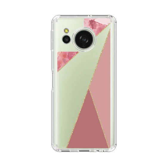 Slim Protection Case［ Marble Triangle Palette - Pink ］