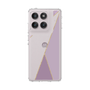 Slim Protection Case［ Marble Triangle Palette - Purple ］