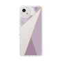 Slim Protection Case［ Marble Triangle Palette - Purple ］