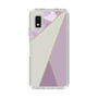 Slim Protection Case［ Marble Triangle Palette - Purple ］
