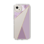 Slim Protection Case［ Marble Triangle Palette - Purple ］