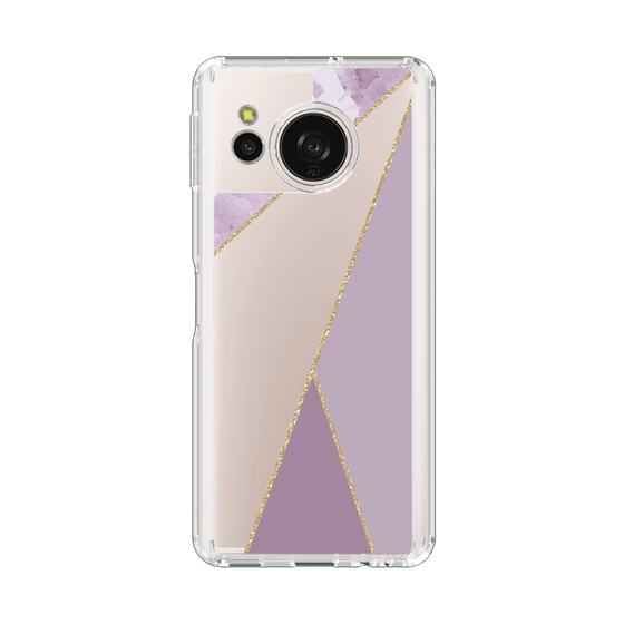 Slim Protection Case［ Marble Triangle Palette - Purple ］