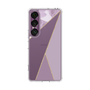 Slim Protection Case［ Marble Triangle Palette - Purple ］