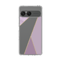 Slim Protection Case［ Marble Triangle Palette - Purple ］