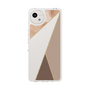 Slim Protection Case［ Marble Triangle Palette - Brown ］