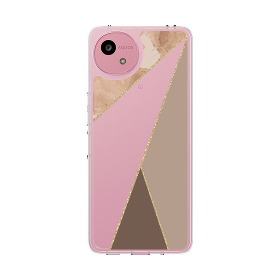 Slim Protection Case［ Marble Triangle Palette - Brown ］