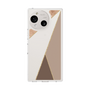 Slim Protection Case［ Marble Triangle Palette - Brown ］