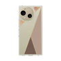 Slim Protection Case［ Marble Triangle Palette - Brown ］