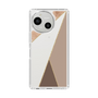 Slim Protection Case［ Marble Triangle Palette - Brown ］