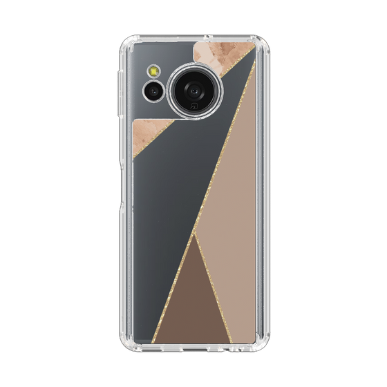 Slim Protection Case［ Marble Triangle Palette - Brown ］