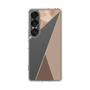 Slim Protection Case［ Marble Triangle Palette - Brown ］