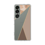Slim Protection Case［ Marble Triangle Palette - Brown ］