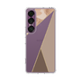 Slim Protection Case［ Marble Triangle Palette - Brown ］