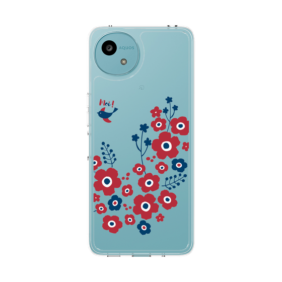 Slim Protection Case［ Nordic Flower Bird ］