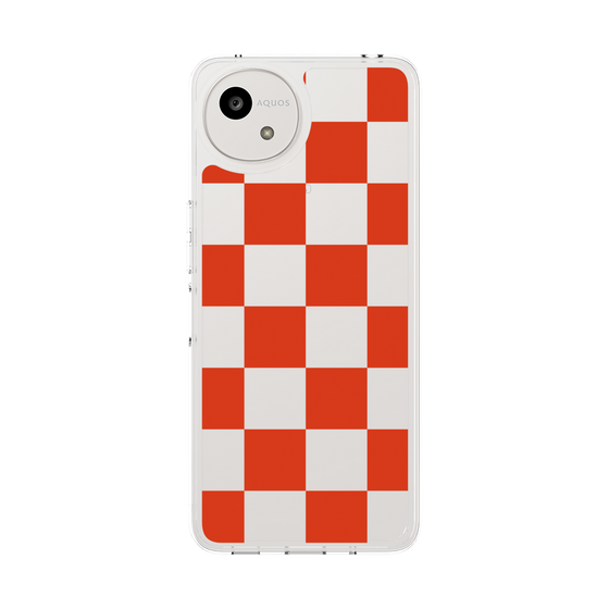 Slim Protection Case［ Ichimatsu Pattern - Red ］