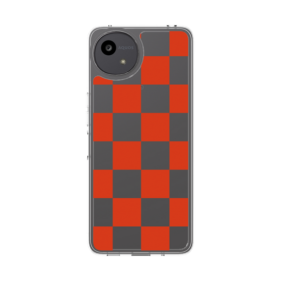Slim Protection Case［ Ichimatsu Pattern - Red ］