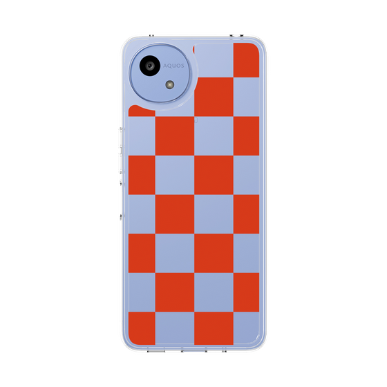 Slim Protection Case［ Ichimatsu Pattern - Red ］