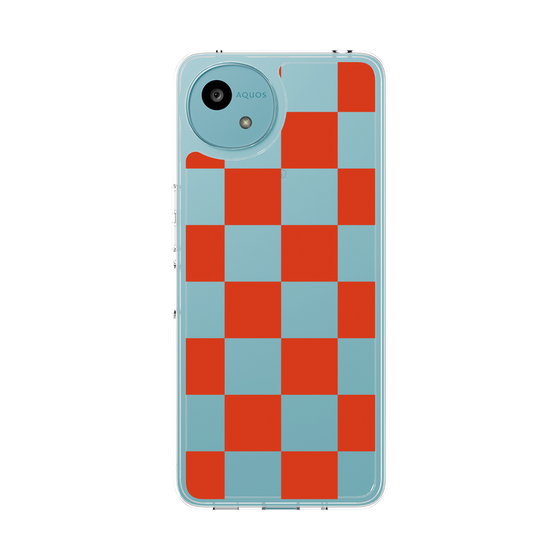 Slim Protection Case［ Ichimatsu Pattern - Red ］