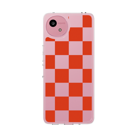 Slim Protection Case［ Ichimatsu Pattern - Red ］
