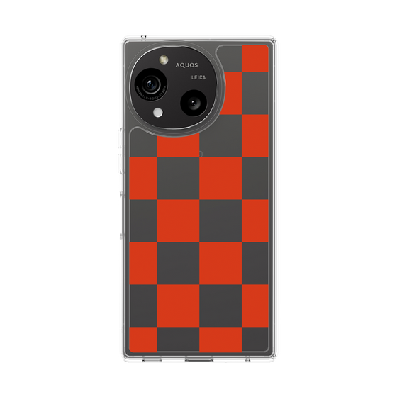 Slim Protection Case［ Ichimatsu Pattern - Red ］