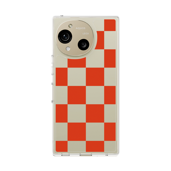 Slim Protection Case［ Ichimatsu Pattern - Red ］