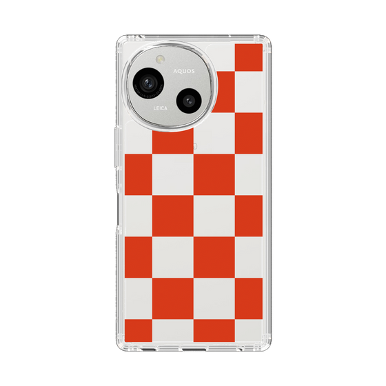 Slim Protection Case［ Ichimatsu Pattern - Red ］