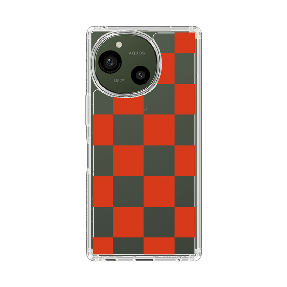 Slim Protection Case［ Ichimatsu Pattern - Red ］
