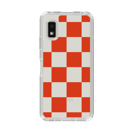 Slim Protection Case［ Ichimatsu Pattern - Red ］