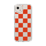Slim Protection Case［ Ichimatsu Pattern - Red ］
