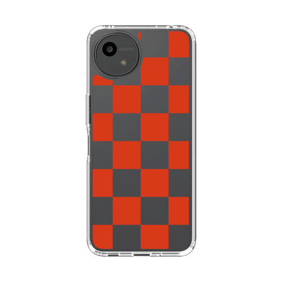 Slim Protection Case［ Ichimatsu Pattern - Red ］