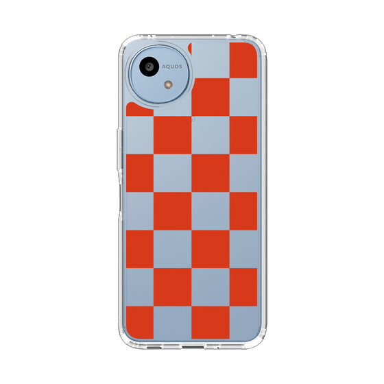Slim Protection Case［ Ichimatsu Pattern - Red ］