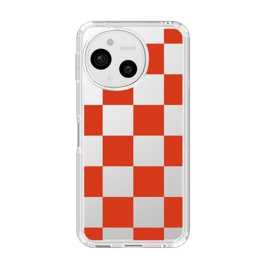 Slim Protection Case［ Ichimatsu Pattern - Red ］