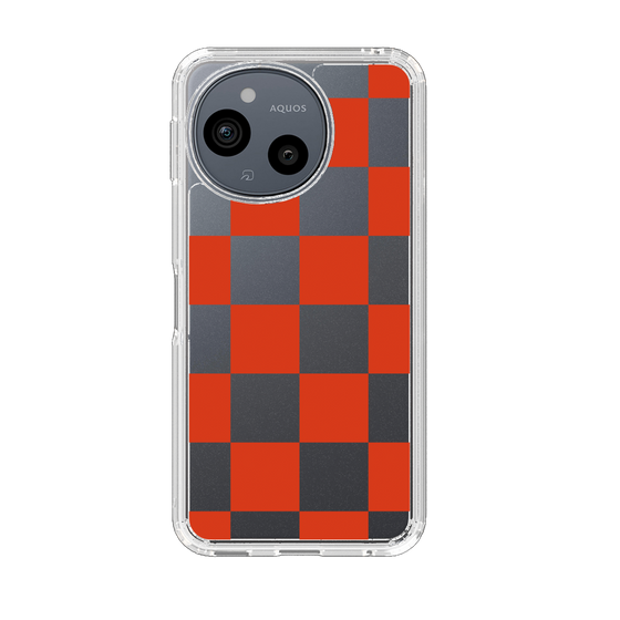 Slim Protection Case［ Ichimatsu Pattern - Red ］