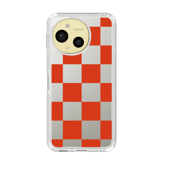 Slim Protection Case［ Ichimatsu Pattern - Red ］