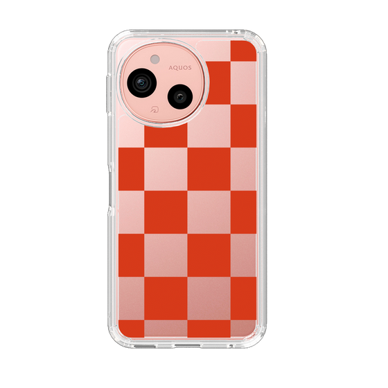 Slim Protection Case［ Ichimatsu Pattern - Red ］