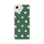 Slim Protection Case［ Watercolor Dots Retro Color - Green ］