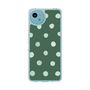 Slim Protection Case［ Watercolor Dots Retro Color - Green ］