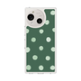 Slim Protection Case［ Watercolor Dots Retro Color - Green ］