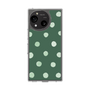 Slim Protection Case［ Watercolor Dots Retro Color - Green ］