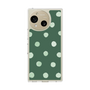 Slim Protection Case［ Watercolor Dots Retro Color - Green ］