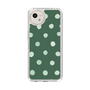 Slim Protection Case［ Watercolor Dots Retro Color - Green ］