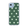 Slim Protection Case［ Watercolor Dots Retro Color - Green ］