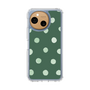 Slim Protection Case［ Watercolor Dots Retro Color - Green ］