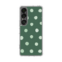 Slim Protection Case［ Watercolor Dots Retro Color - Green ］