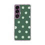 Slim Protection Case［ Watercolor Dots Retro Color - Green ］