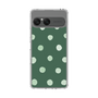 Slim Protection Case［ Watercolor Dots Retro Color - Green ］