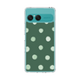 Slim Protection Case［ Watercolor Dots Retro Color - Green ］