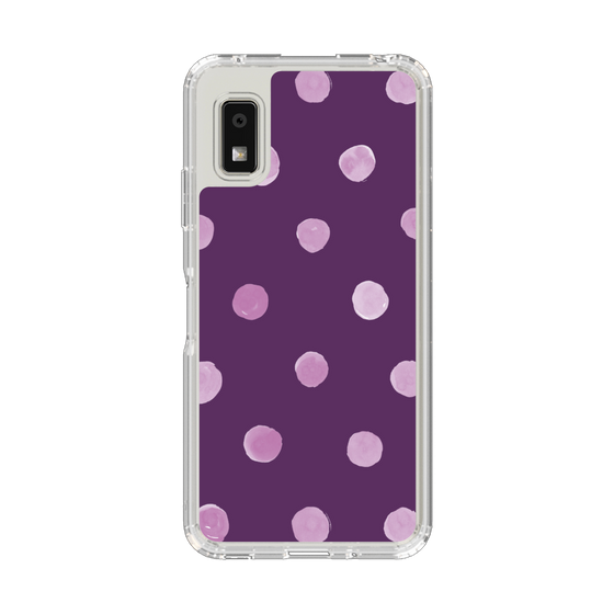 Slim Protection Case［ Watercolor Dots Retro Color - Purple ］