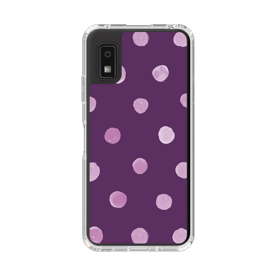 Slim Protection Case［ Watercolor Dots Retro Color - Purple ］