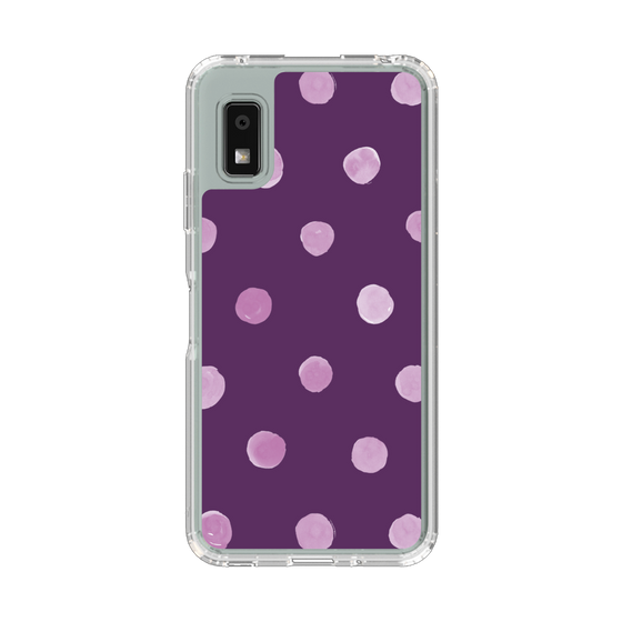 Slim Protection Case［ Watercolor Dots Retro Color - Purple ］